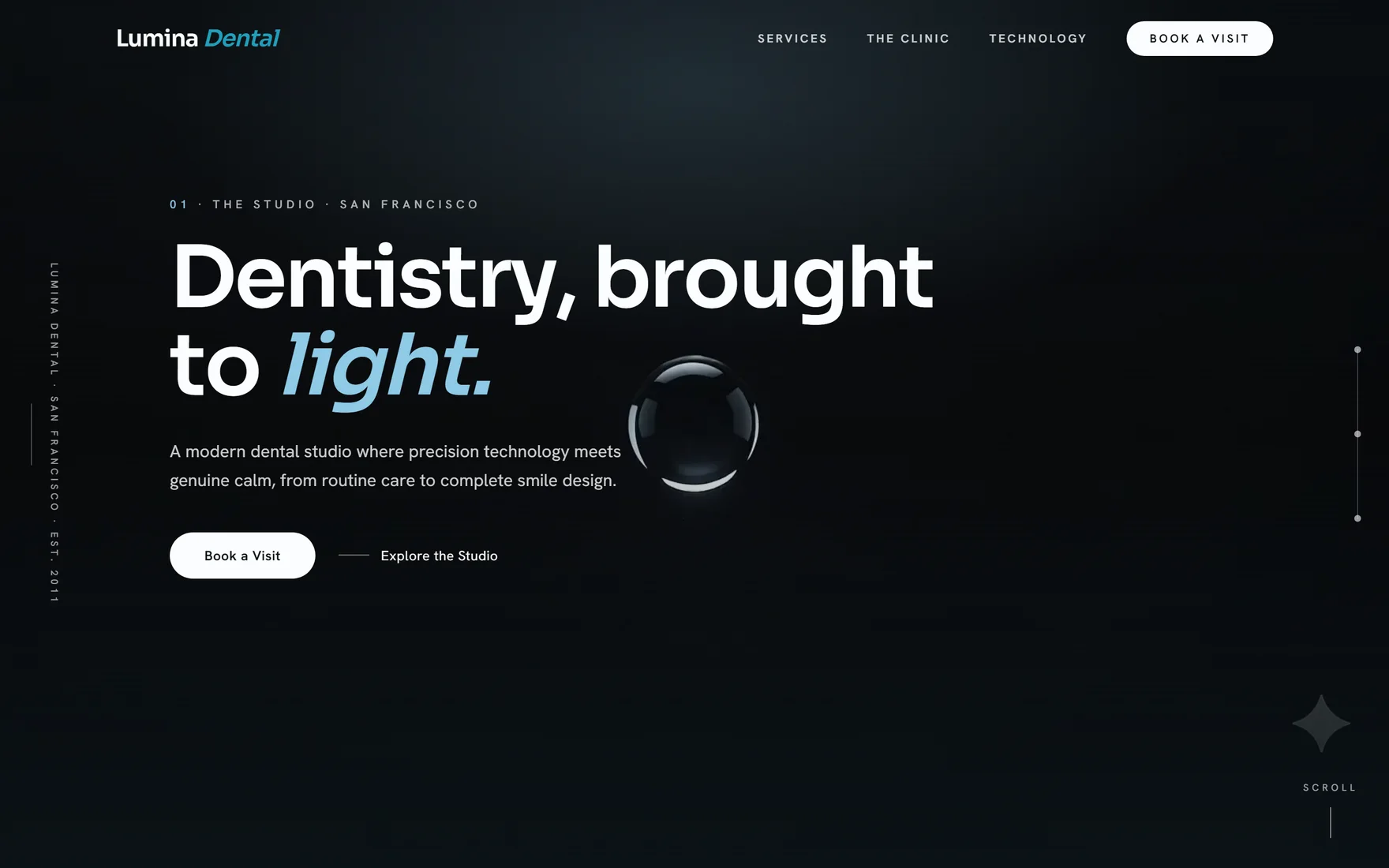 Lumina Dental homepage